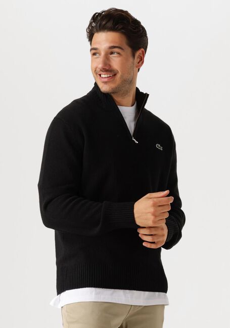 Schwarze LACOSTE Pullover 1HA1 MEN SWEATER ZIP - large