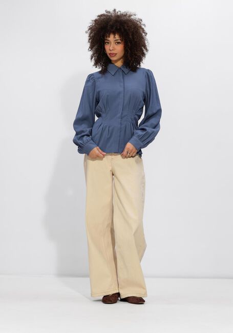 Blaue MSCH COPENHAGEN Top MSCHELSA ASANA SHIRT - large