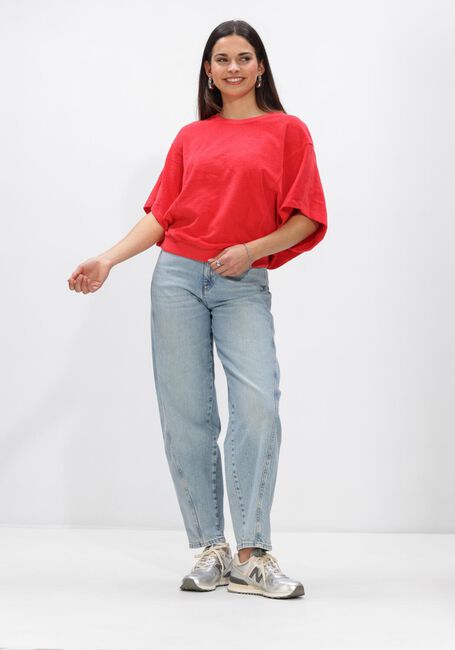 Rote BY-BAR T-shirt NUKI SLUB TOP - large