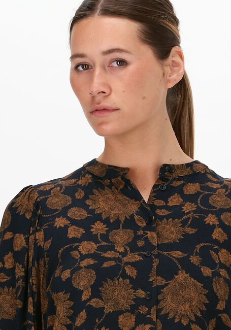 Schwarze BY-BAR Blusen RIKKI LS GOLDEN FLOWER BLOUSE - large