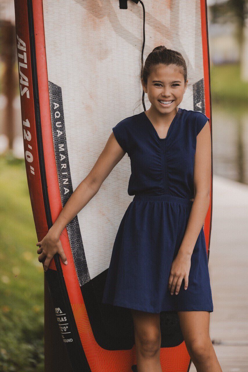 Dunkelblau LOOXS 10sixteen Minikleid 2512-5836 - large