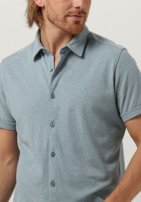 Blaue DSTREZZED Casual-Oberhemd KIRK SHIRT MELANGE PIQUE SS - large