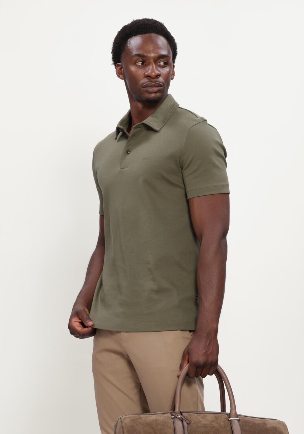 Khaki BOSS BLACK Polo-Shirt PALOSH 30 - large