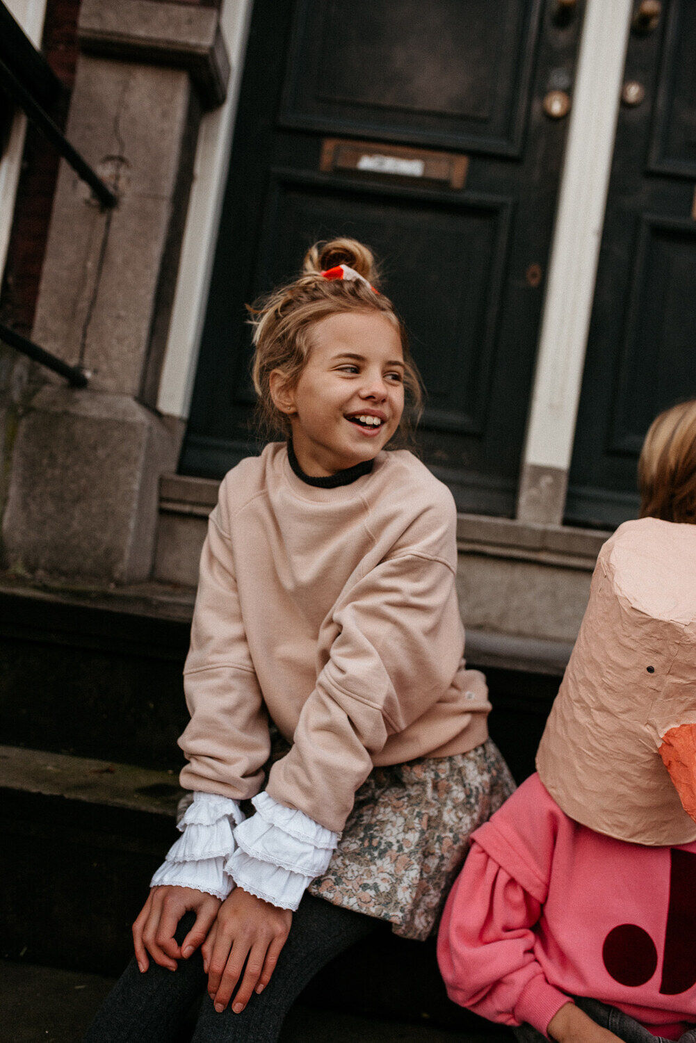 Beige JENEST Pullover MAXI SWEATER - large