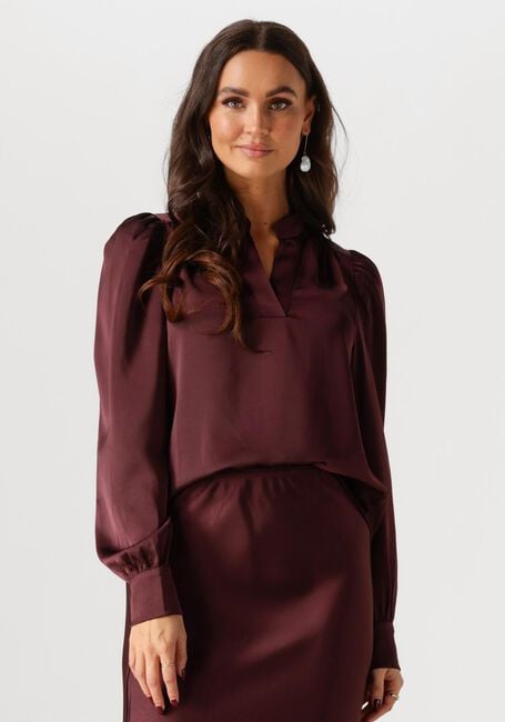 Bordeaux NEO NOIR Blusen ROSSLYN HEAVY SATEEN BLOUSE - large