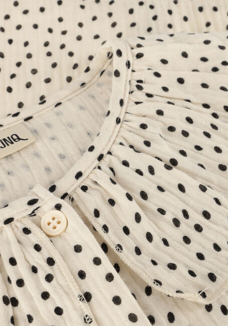 Weiße CARLIJNQ Blusen MINI DOTS - BLOUSE BIG COLLAR - large