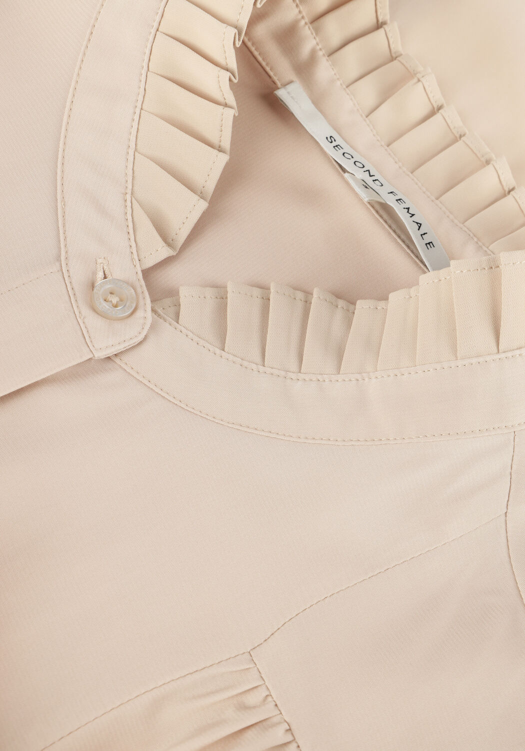 Beige SECOND FEMALE Blusen KAIA SHIRT - large