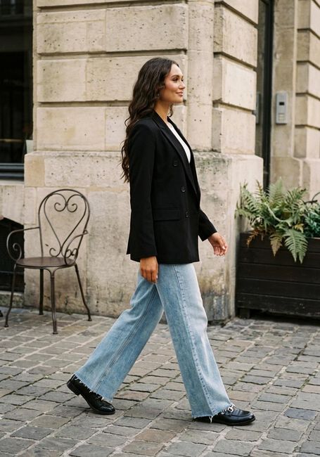 Blaue MY ESSENTIAL WARDROBE Weite Hose DANGOMW 144 XWIDE - large