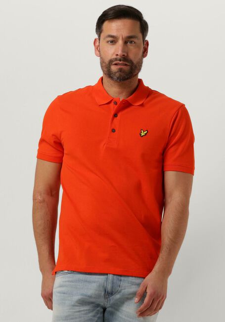 Orangene LYLE & SCOTT Polo-Shirt PLAIN POLO SHIRT - large