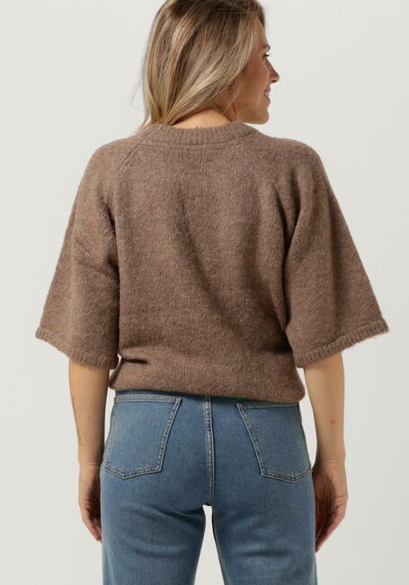 Taupe CO'COUTURE Pullover MOTO SHORTIE KNIT - large