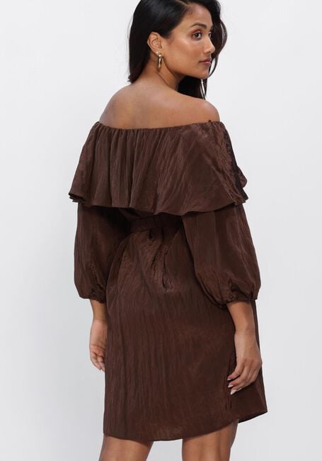 Braune DANTE6 Minikleid KYO VOLANT MINI DRESS - large