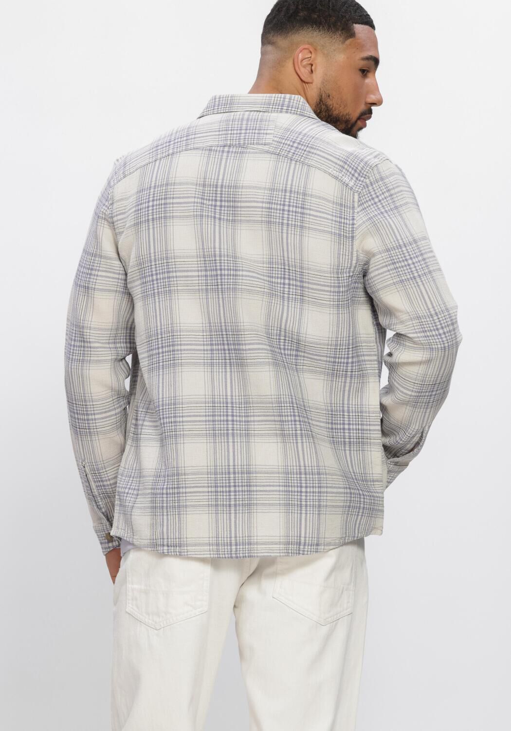 Mehrfarbige/Bunte CAST IRON Overshirts CHECK SPRING WAFFLE - large