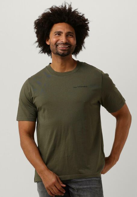 Gr&uuml;ne PEAK PERFORMANCE T-shirt M ORIGINAL SMALL LOGO TEE - large