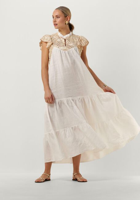 Weiße GREEK ARCHAIC KORI Maxikleid 230089 - large