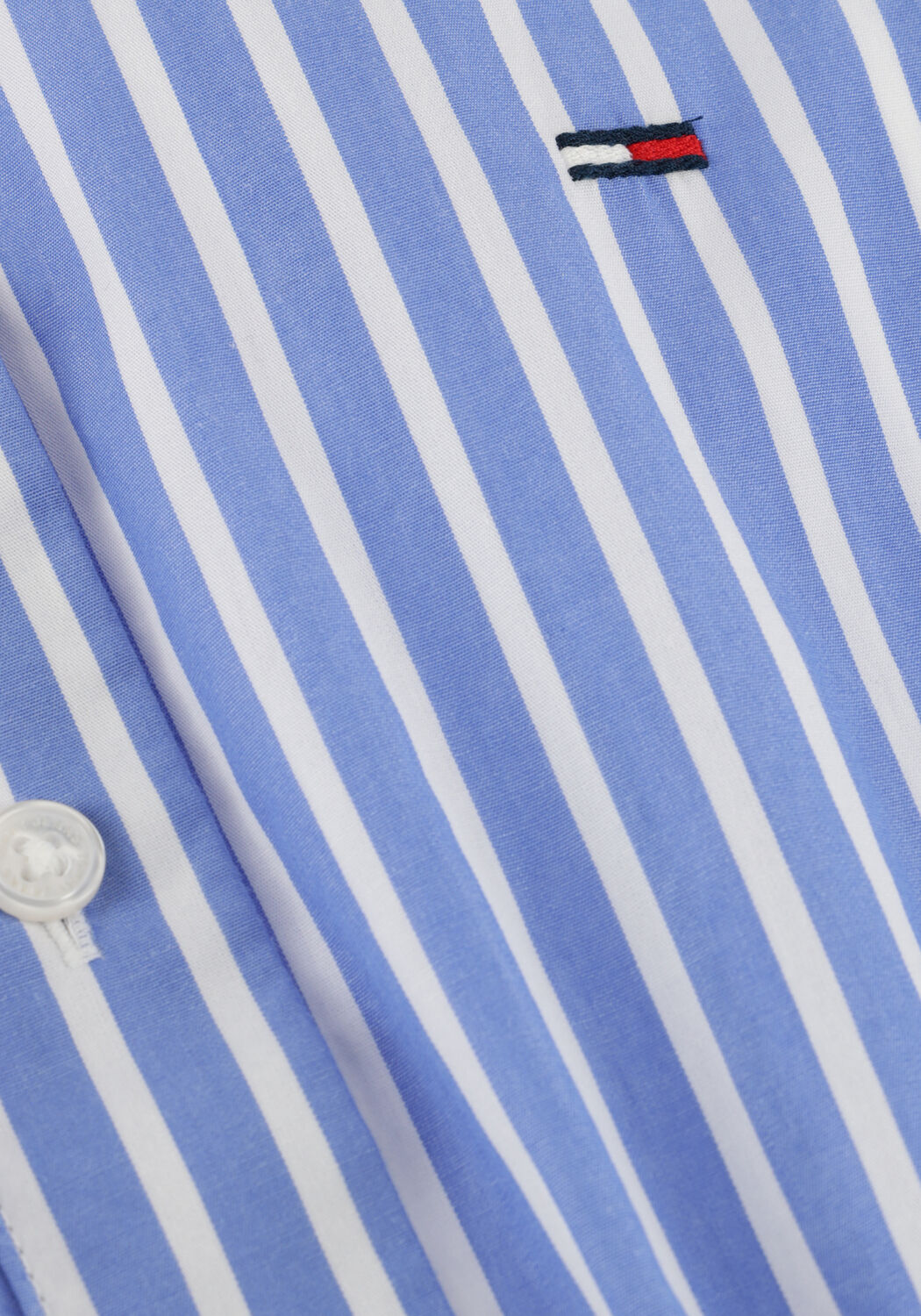 Blaue TOMMY JEANS Minikleid TJW MINI STRIPE SHIRT DRESS - large