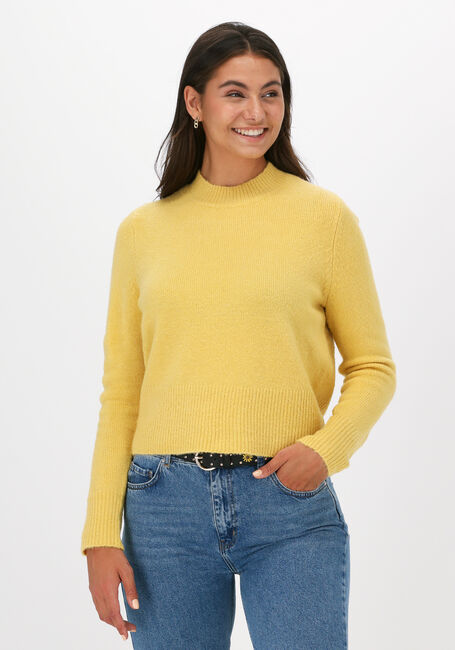 Gelbe ANOTHER LABEL Pullover DEE KNITTED PULL L/S - large