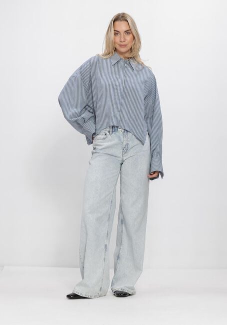 Blaue DRYKORN Blusen OSHIA STRIPE BLOUSE - large