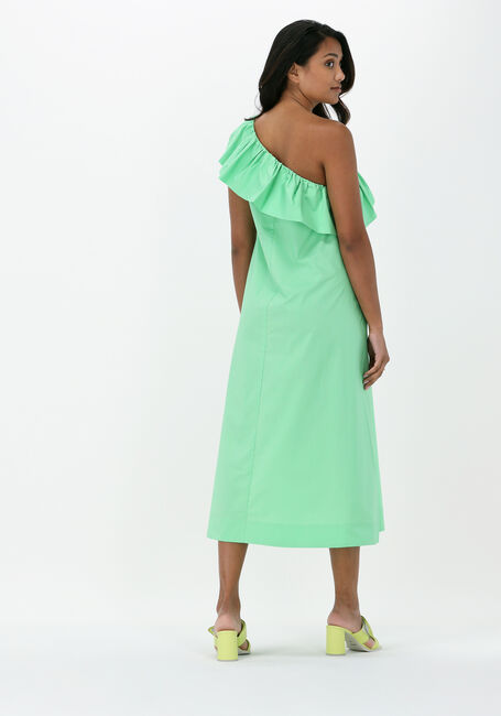 Grüne SECOND FEMALE Midikleid JUTTA ONE SHOULDER DRESS - large