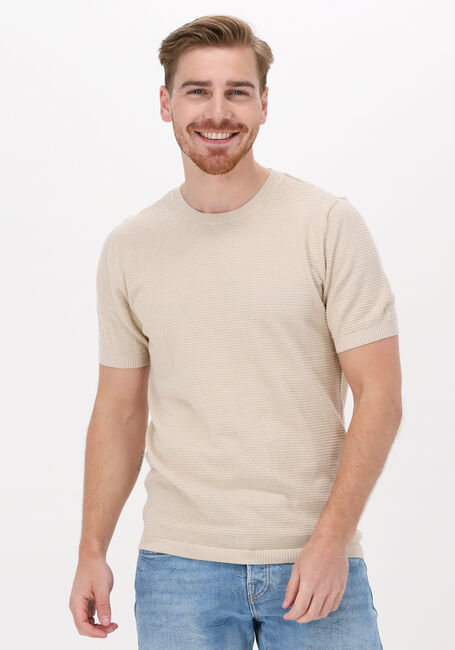 Beige KULTIVATE T-shirt TS VICTOR - large