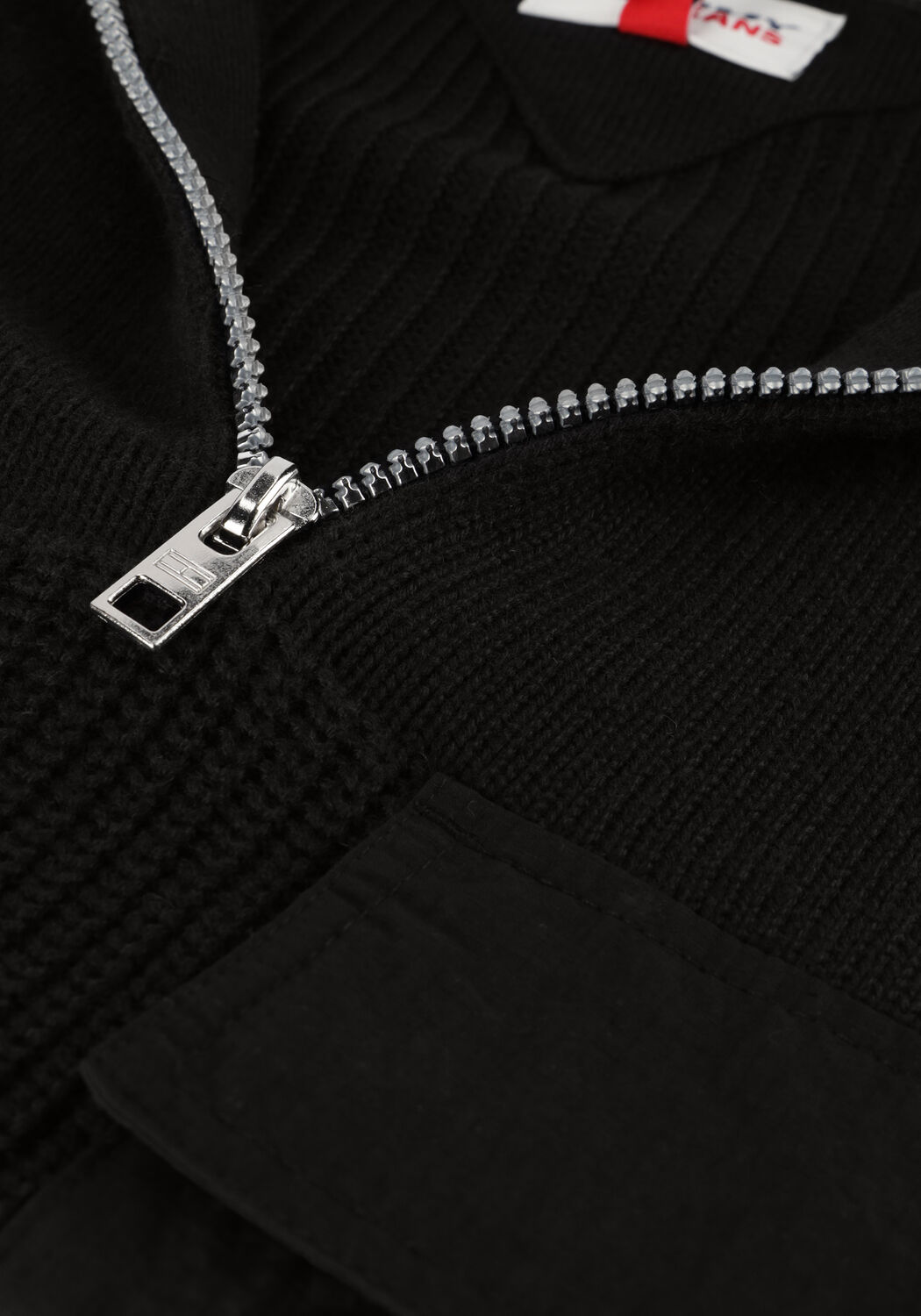 Schwarze TOMMY JEANS Pullover TJM CHECK SHERPA LINED OVERSHIRT - large