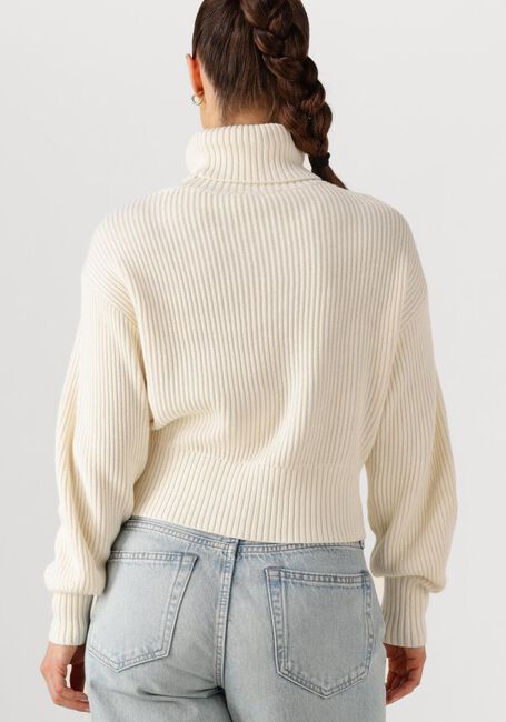 Nicht-gerade weiss CALVIN KLEIN Rollkragenpullover BLOWN UP CK LOOSE SWEATER CONTRA - large