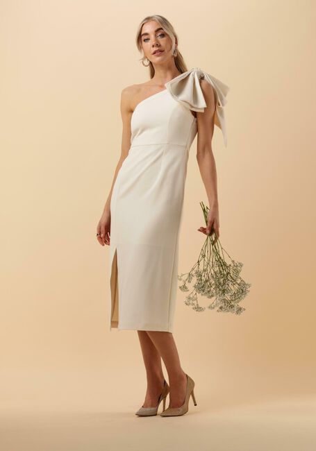 Nicht-gerade weiss Y.A.S.  YASLIZZIE OS MIDI BOW DRESS - CELEB - large