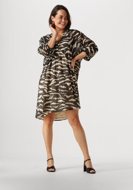 Schwarze BY-BAR Minikleid PHILOU ZEBRA DRESS - large