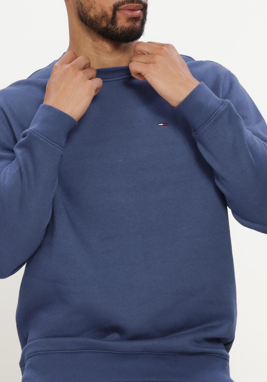 Blaue TOMMY JEANS Sweatshirt TJM REG S FLAG CREW EXT - large