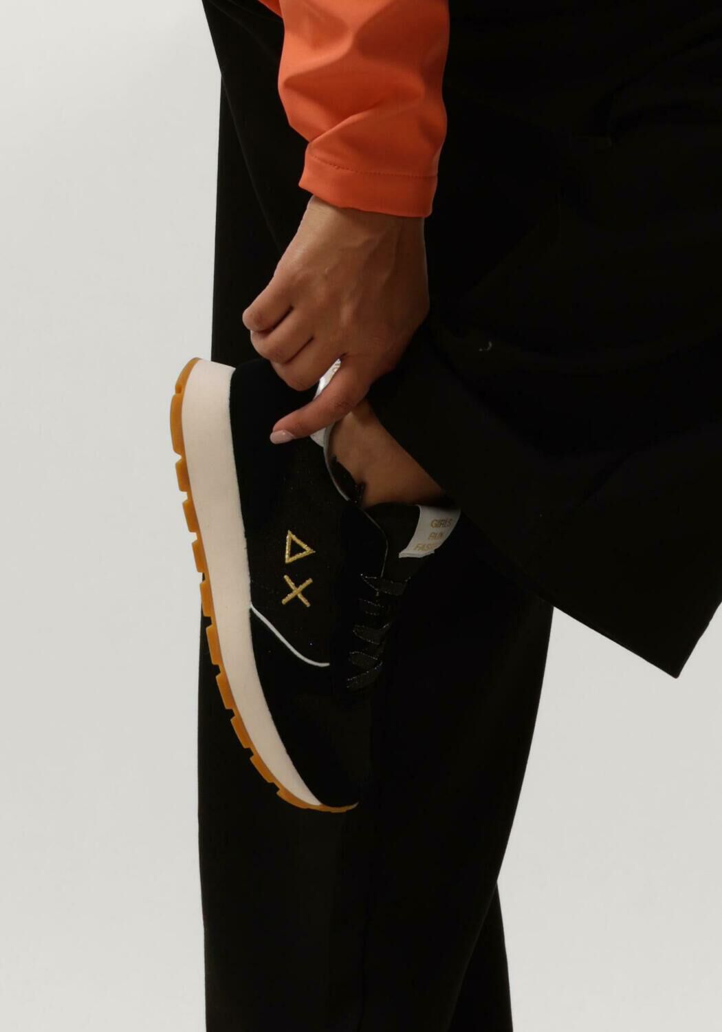 Schwarze SUN68 Sneaker Low ALLY GLITTER - large