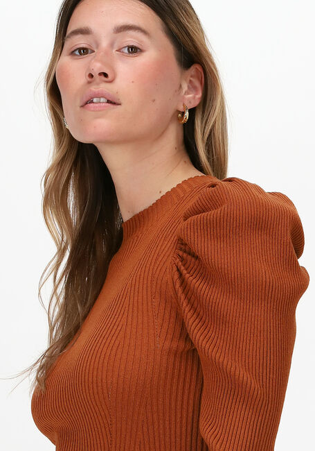 Braune SECOND FEMALE Rollkragenpullover CANILLU KNIT O-NECK - large