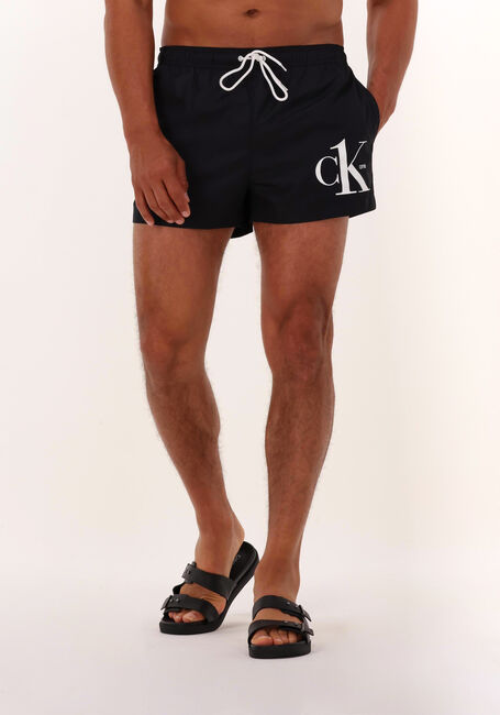 Schwarze CALVIN KLEIN UNDERWEAR Badehosen SHORT DRAWSTRING - large