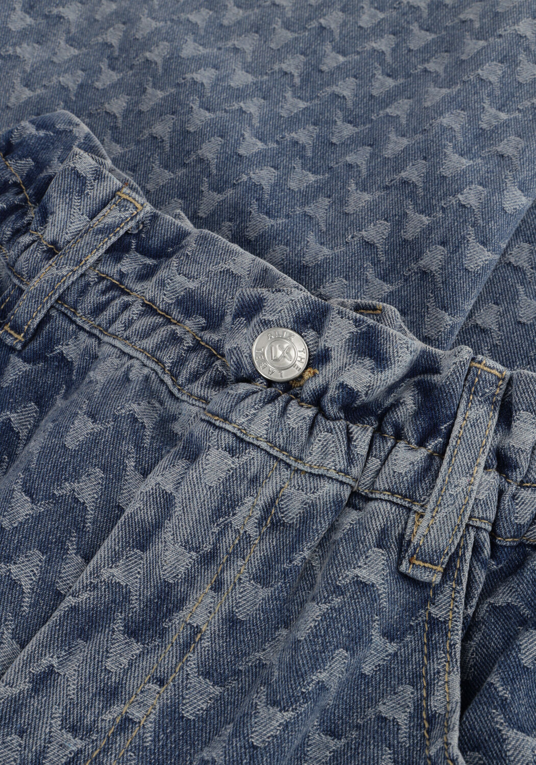 Blaue ALIX THE LABEL Wide jeans LADIES WOVEN BULL JACQUARD DENIM - large