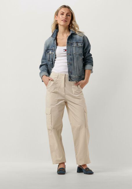 Weiße TOMMY JEANS Top TJW BADGE RIB STRAP TOP - large