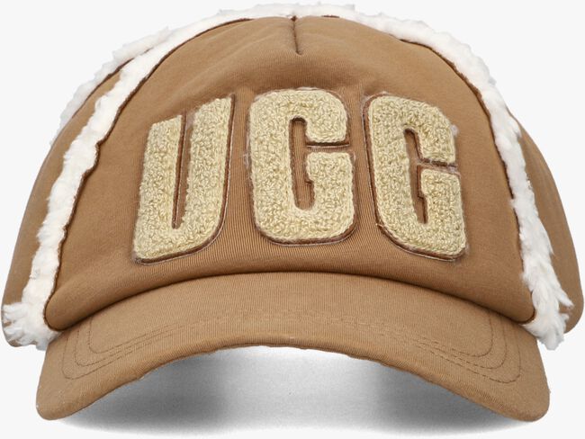Cognacfarbene UGG Kappe BONDFED FLEECE BASEBALL CAP - large