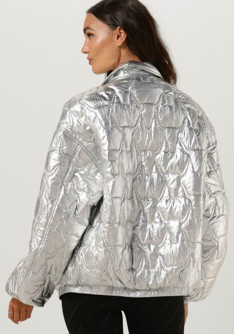 Silberne ALIX THE LABEL Jack OVERSIZED SILVER BOMBER - large