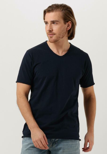 Dunkelblau DSTREZZED T-shirt STEWART ORGANIC SLUB JERSEY - large
