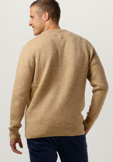 Camelfarbene SCOTCH & SODA Pullover REGULAR FIT SOFTY-KNIT MELANGE PULL - large