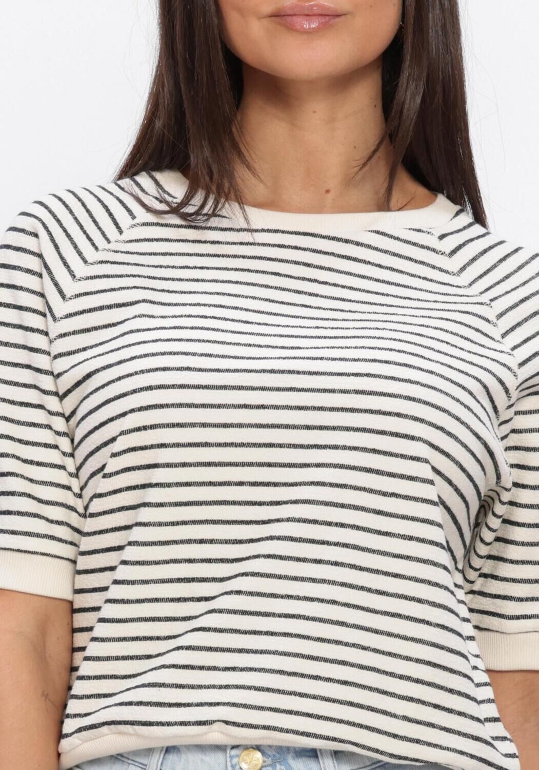 Sand BY-BAR Tops & T-shirts NEVA HEAVY STRIPE - large