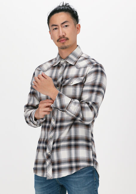 Nicht-gerade weiss G-STAR RAW Casual-Oberhemd C841 HERITAGE HB FLANNEL CHECK - large