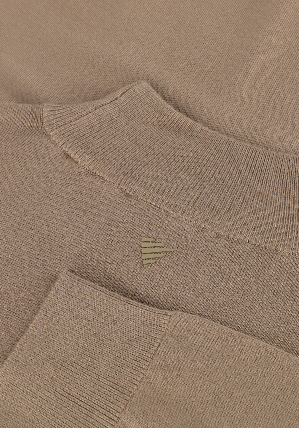 Taupe PURE PATH Rollkragenpullover ESSENTIAL KNIT MOCKNECK SWEATER - large