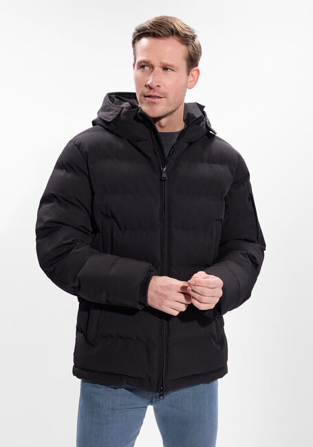 Schwarze AIRFORCE Wattierte Jack MITCHELL PARKA - large
