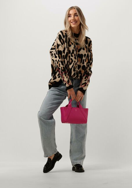 Braune ALIX THE LABEL Pullover LADIES KNITTED JAGUAR PULLOVER - large