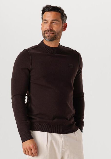 Braune BUTCHER OF BLUE Pullover CLIFDEN MOCK - large