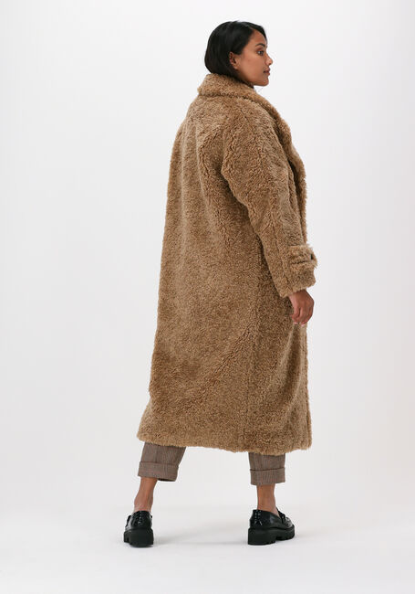 Camelfarbene BEAUMONT Teddy-Jacke TEDDY STATEMENT COAT - large