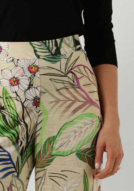 Sand JANSEN AMSTERDAM Weite Hose WB429 PRINTED LONG PANTS - large