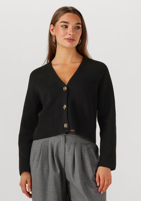 Schwarze EDITED Strickjacke GRS LOGAN CARDIGAN - large