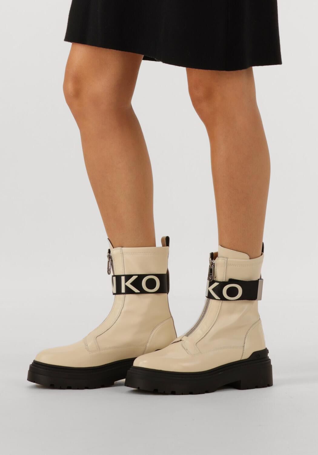 Beige PINKO Biker Boots MIA 13 - large