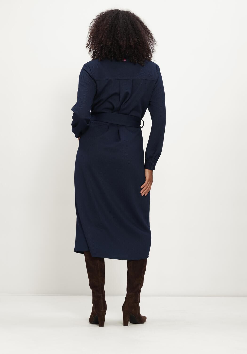 Dunkelblau POM AMSTERDAM Midikleid DEMI ETERNAL BLUE - large
