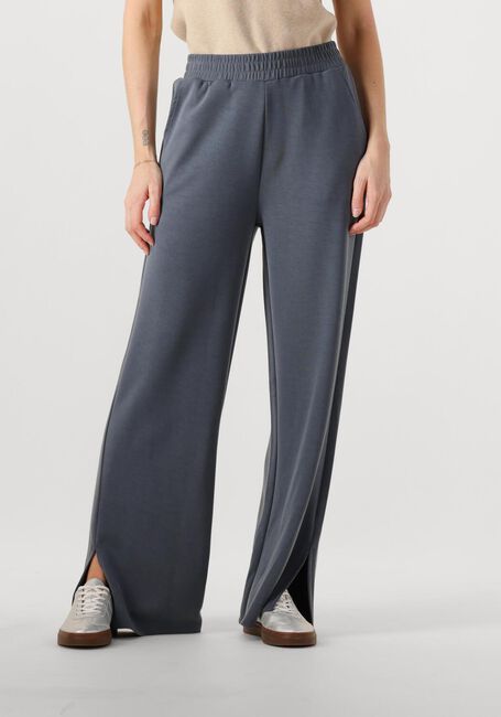 Dunkelgrau ALIX THE LABEL Hose LADIES KNITTED FLOWY SIDE SLIT PANTS - large