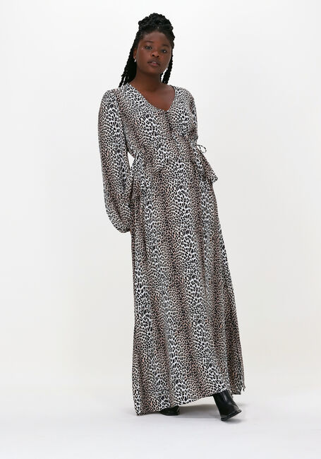Beige NOTES DU NORD Maxikleid ALICIA LEOPARD DRESS - large